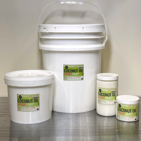 ORGANIC COCONUT OIL, virgin, unrefined, raw