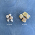 ORGANIC GINGER CUBES, lightly dusted, large