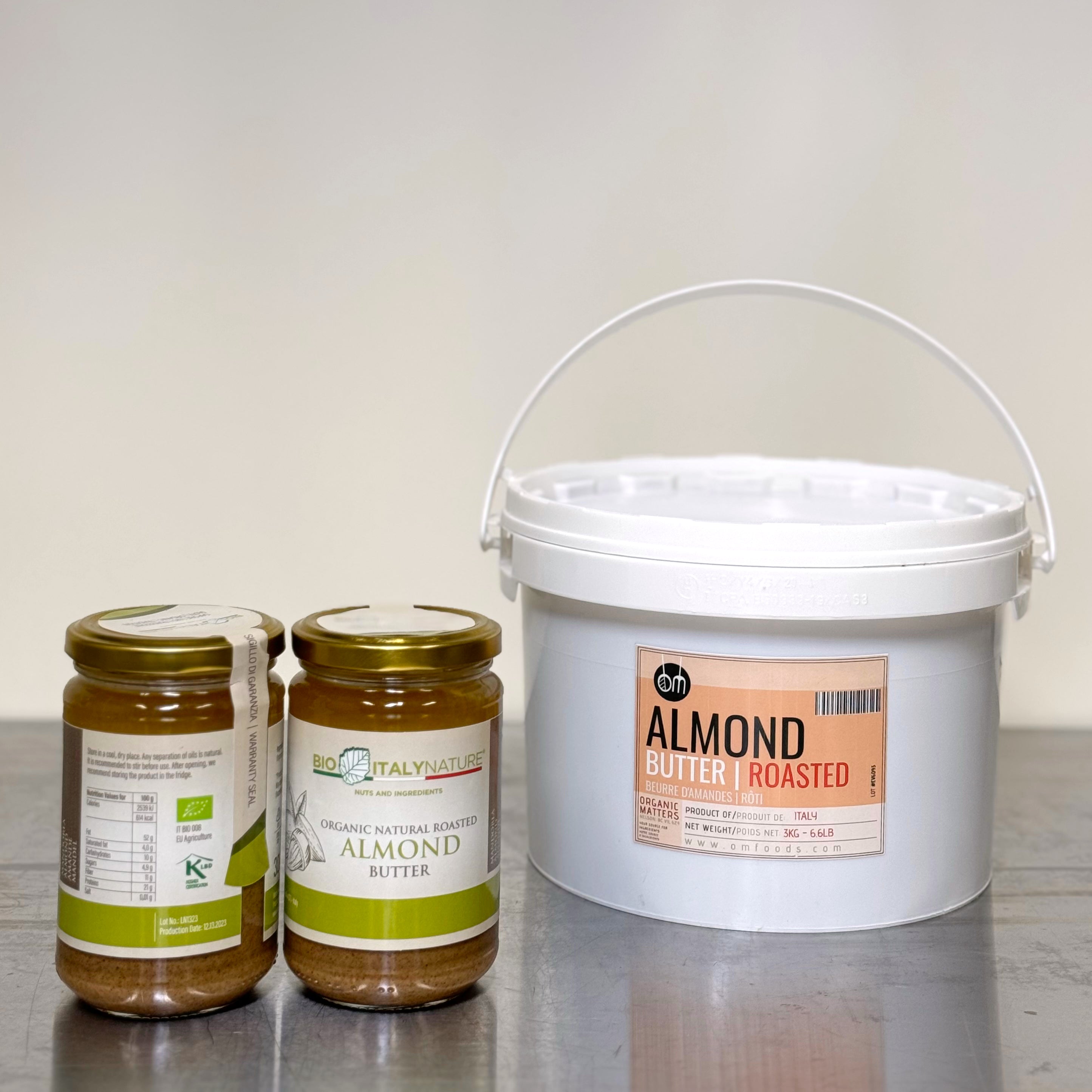 ORGANIC ALMOND BUTTER, roasted, smooth