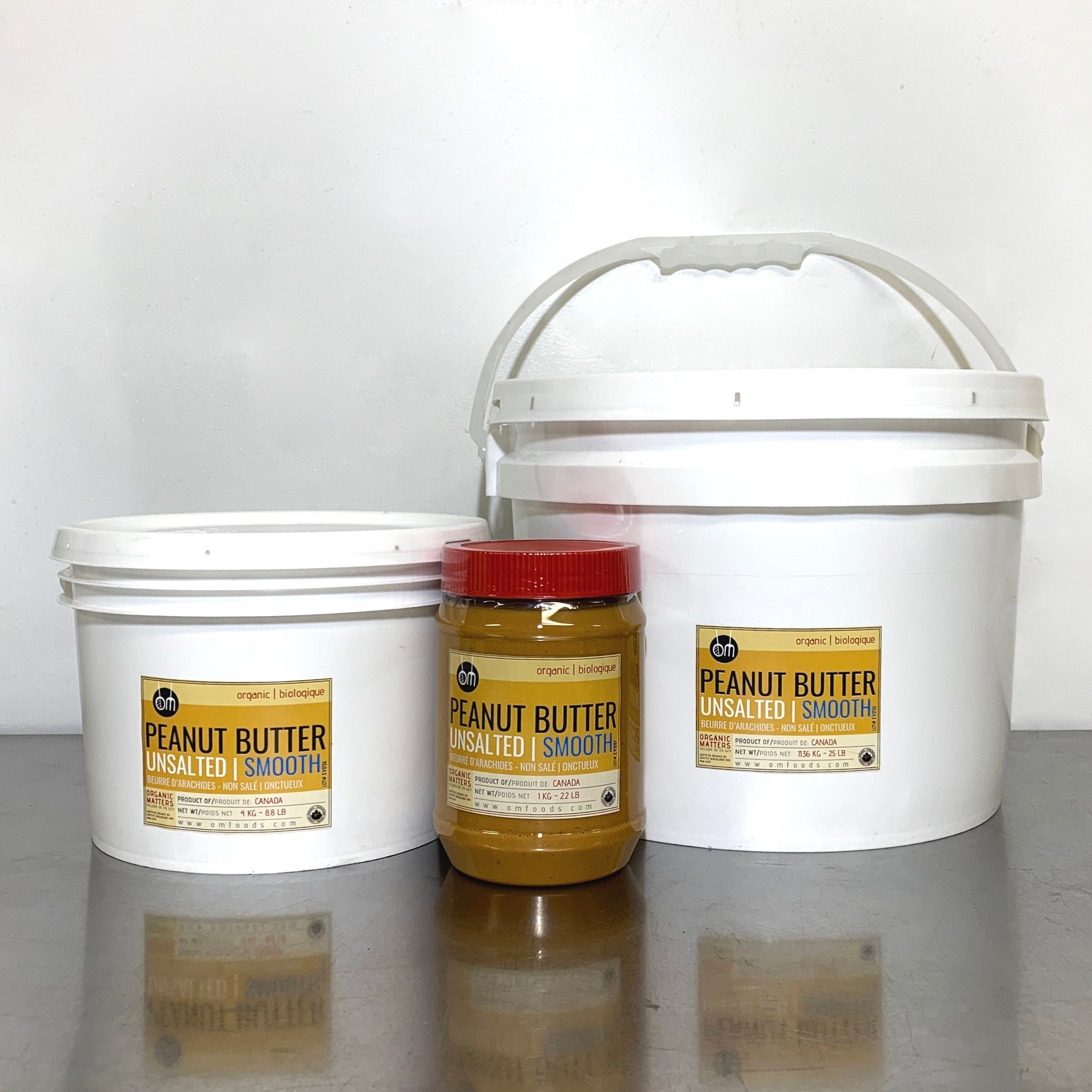 ORGANIC PEANUT BUTTER, unsalted, smooth